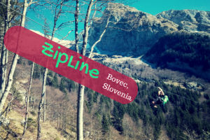 Zipline in Bovec, Slovenia