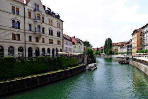 One day in Ljubljana City, Slovenia