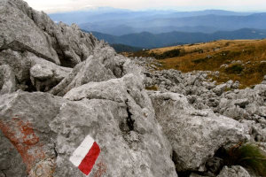 Hiking Mt. Matajur, Slovenia to Italy