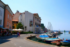 Passing through Piran, Slovenia 