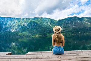 Lake Bohinj in Slovenia