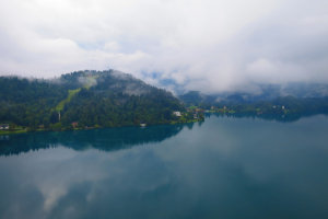 A Very Foggy Day At Lake Bled