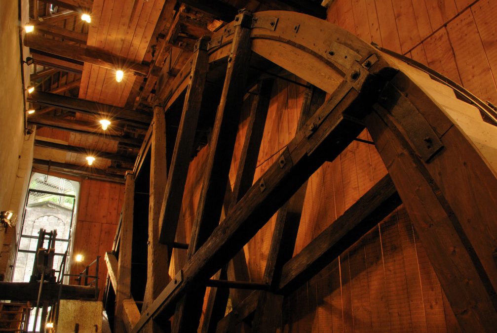 The Kamst, a waterwheel made in 1790 to pump the water out of Idrija's mercury mines