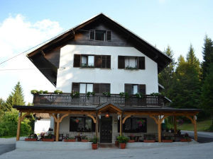 Exterior of the Guest House Kmecki Hram in Idrija, Slovenia