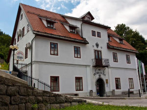 Exterior of the Guesthouse Barbara in Idrija, Slovenia