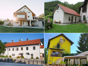 Collage of apartments in Idrija, Slovenia