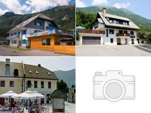 Collage of hostels in Bovec, Slovenia