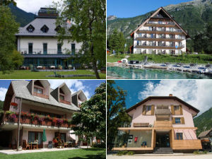 Collage of Places to stay in Bovec, Slovenia