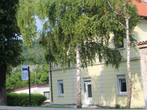 Exterior of Lemonwood House in Postojna, Slovenia