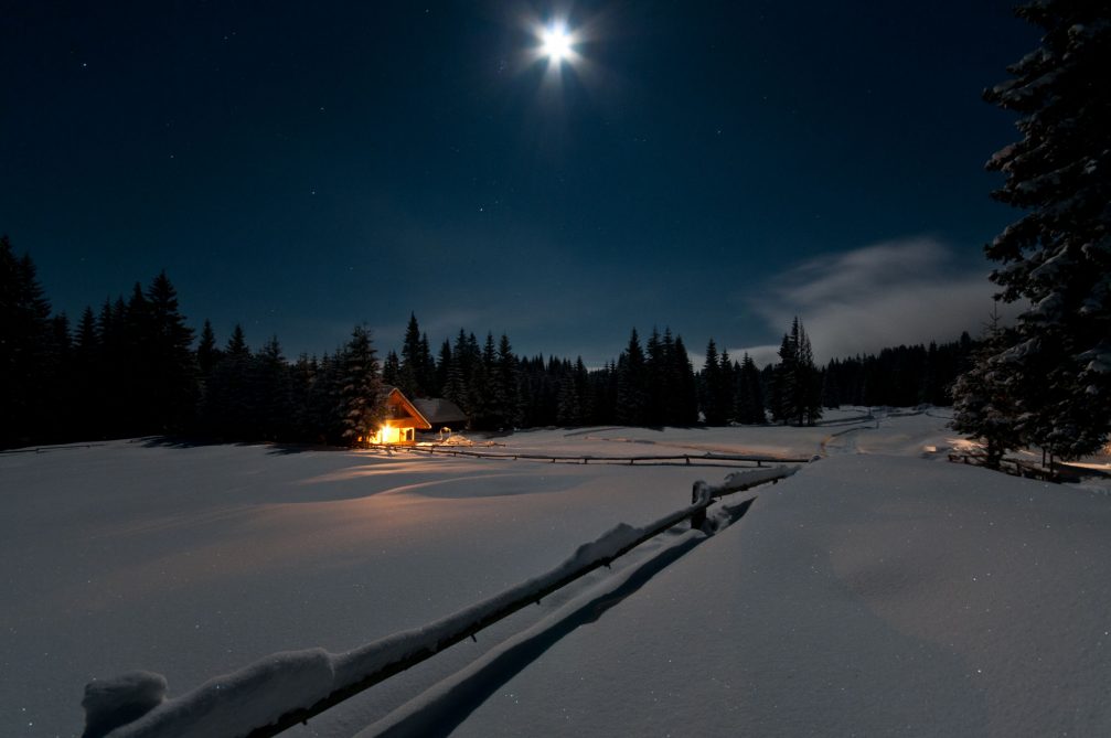 The Goreljek alpine meadow at night