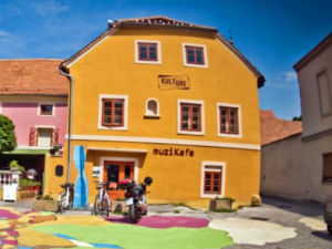 Exterior of Muzikafe Bed and Breakfast in Ptuj, Slovenia
