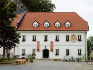 Exterior of Old Parish House in Bled, Slovenia