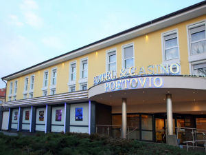 Exterior of Hotel Poetovio in Ptuj, Slovenia