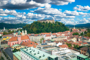 View of Ljubljana, the capital of Slovenia