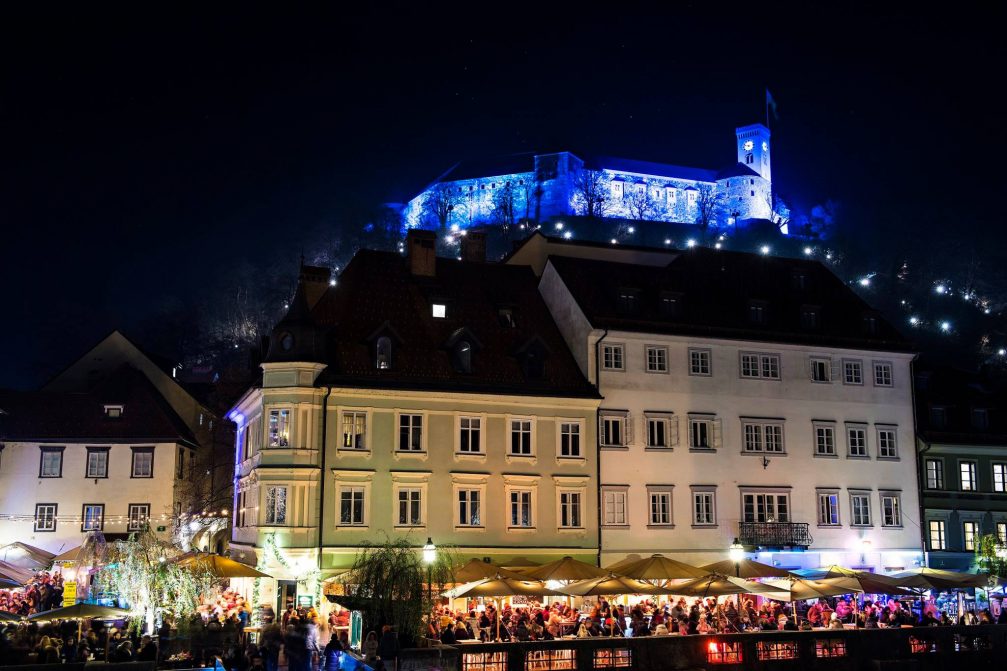 Slovenia's capital Ljubljana at Christmas time