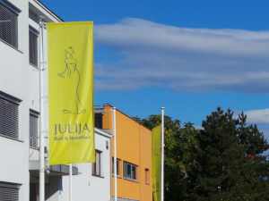 Exterior of B&B Julija in Ljubljana, the capital of Slovenia