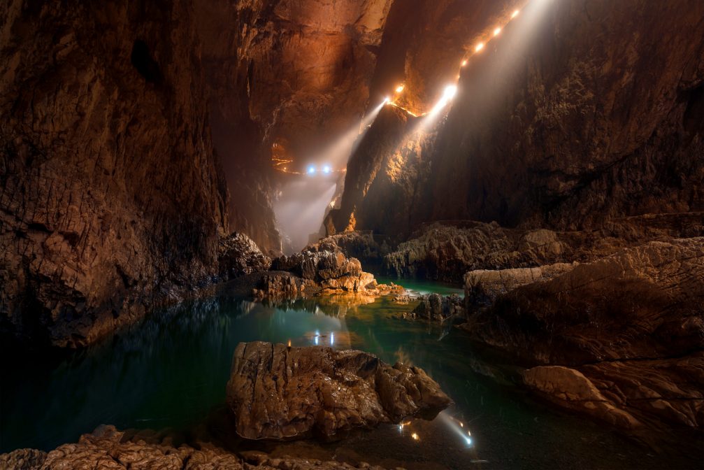 Inside Skocjan Caves in Slovenia