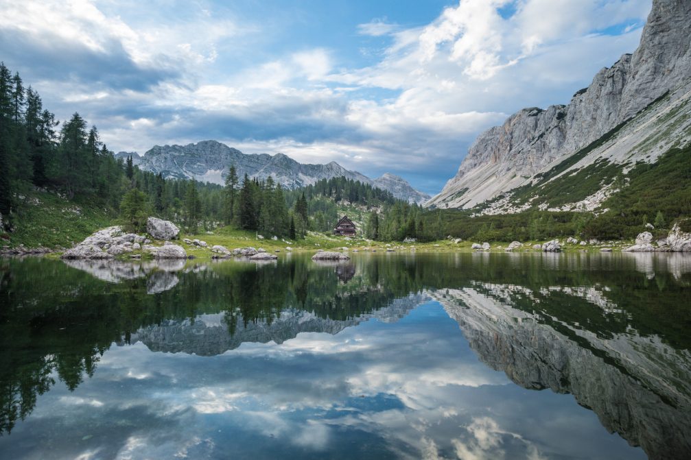 Triglav National Park in the Julian Alps in Slovenia