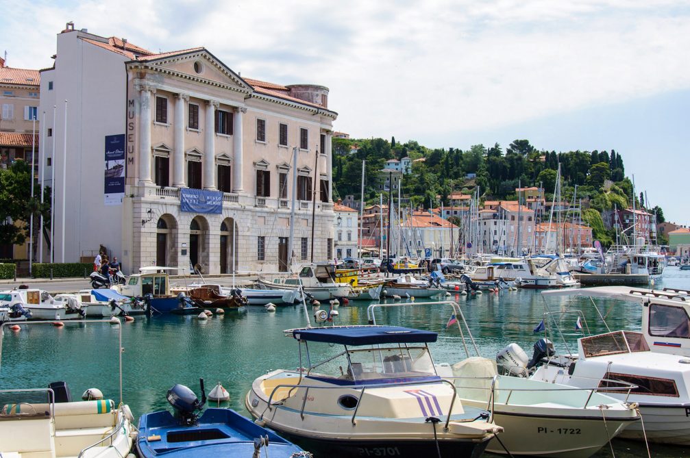 Exterior of the Sergej Masera Maritime Museum In Piran