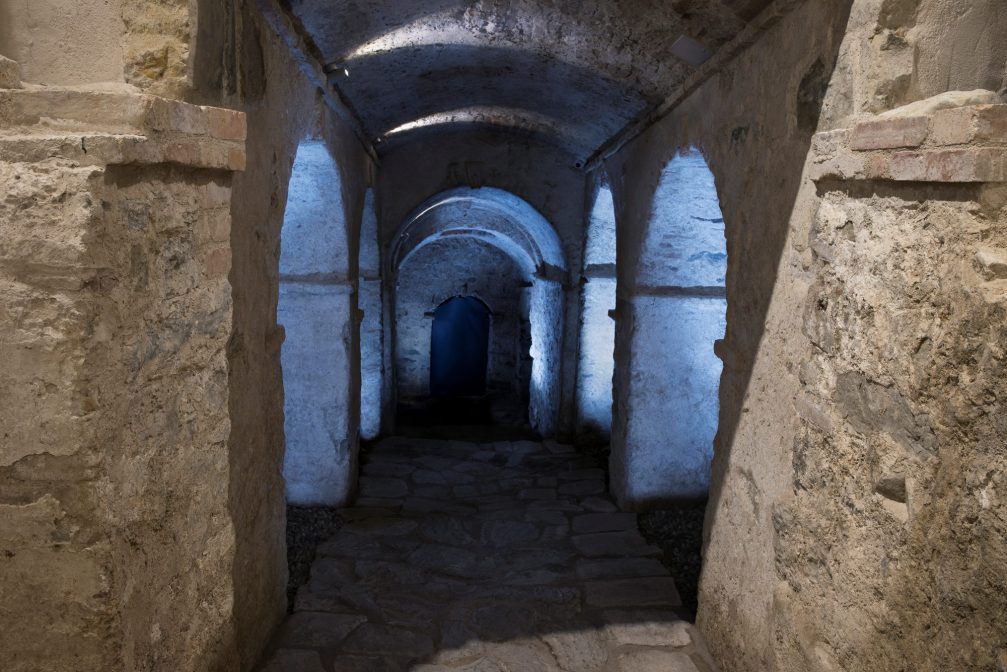 Tunnels below the Mediadom Pyrhani museum In Piran