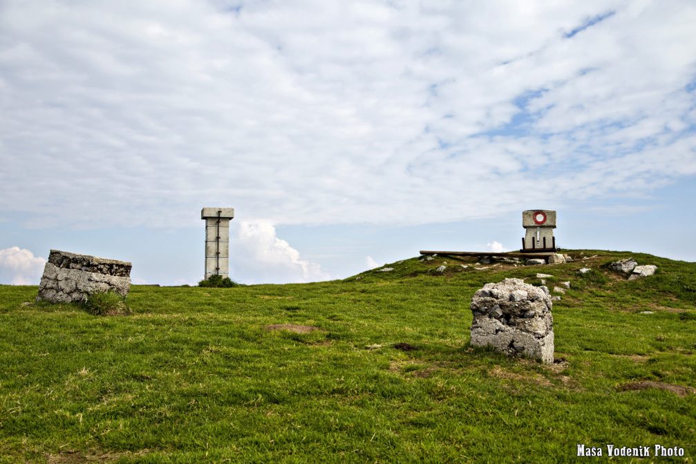 The highest point of Mount Golica at an elevation of 1,836 meters