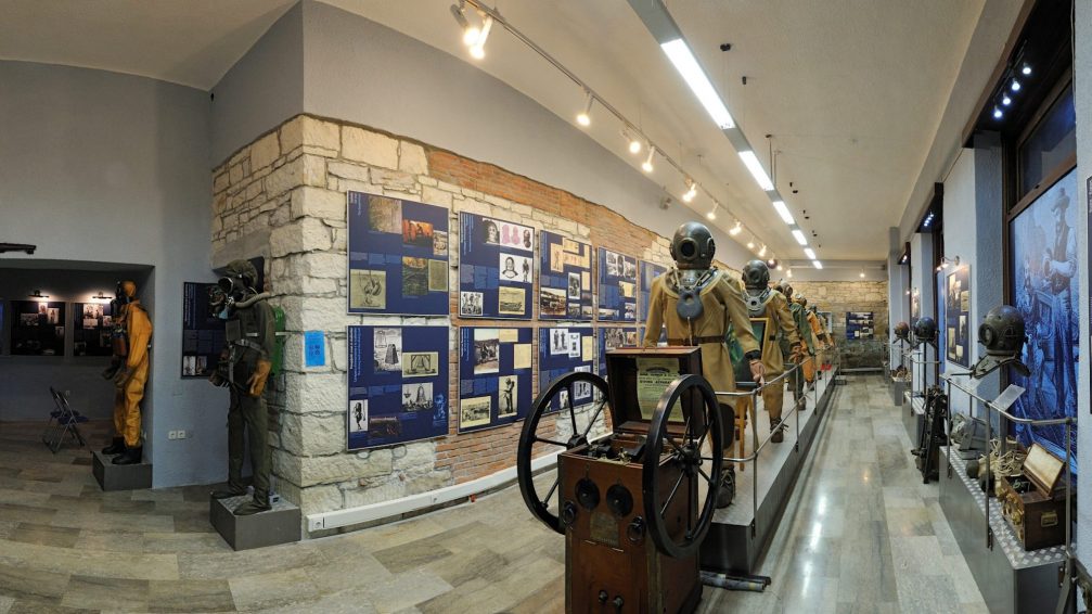 Interior of the Museum Of Underwater Activities Piran in Slovenia