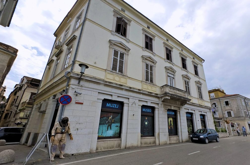 Exterior of the Museum Of Underwater Activities Piran in Slovenia