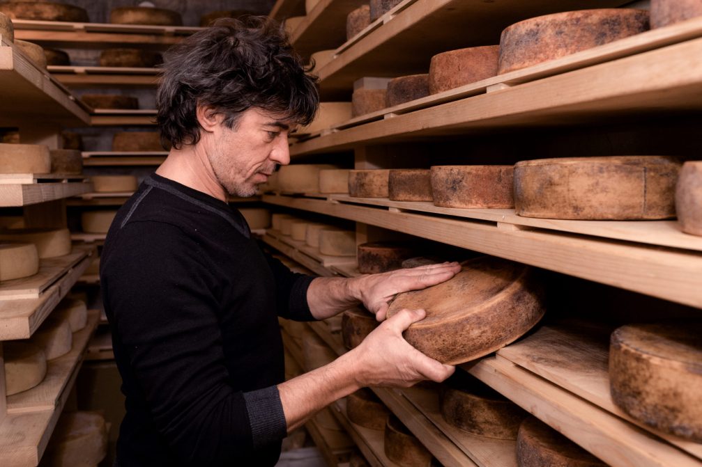 Cheese cellar at Restaurant Hisa Franko in Kobarid, Slovenia