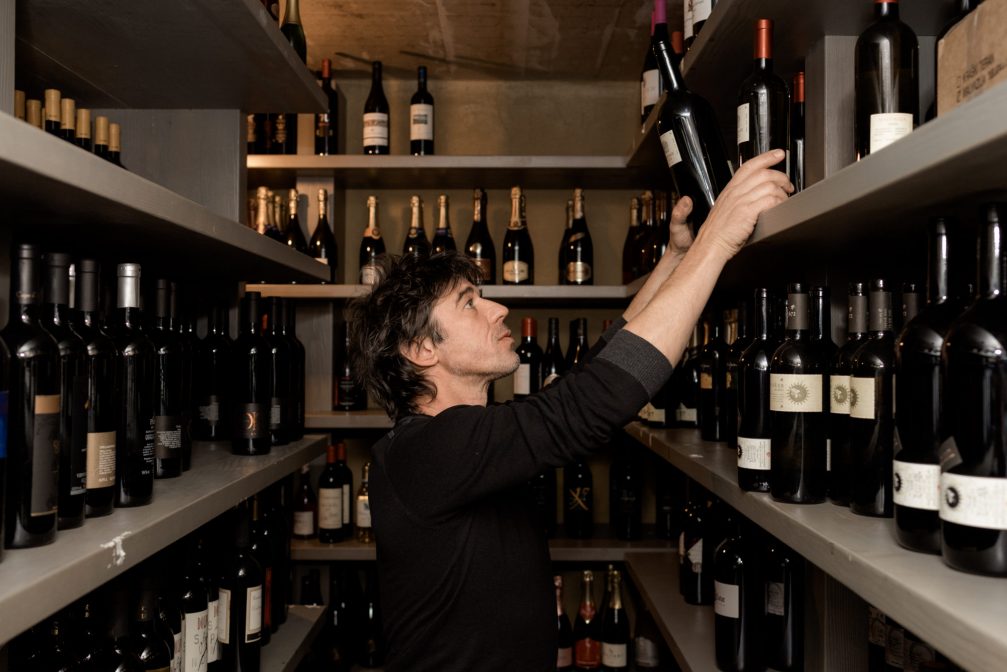 Wine cellar at Restaurant Hisa Franko in Kobarid, Slovenia