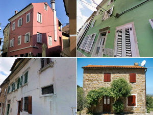 Collage of apartments in Koper, Slovenia