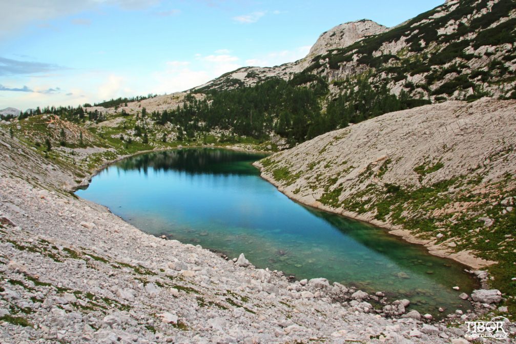Lake Ledvica in the Triglav Lakes Valley in the Triglav National Park