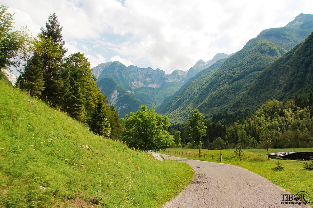 Lepena Valley in the Triglav National Park in northwestern Slovenia