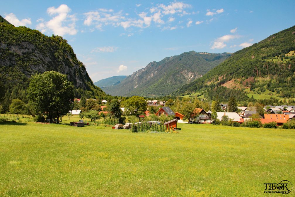 Village of Mojstrana in Slovenia