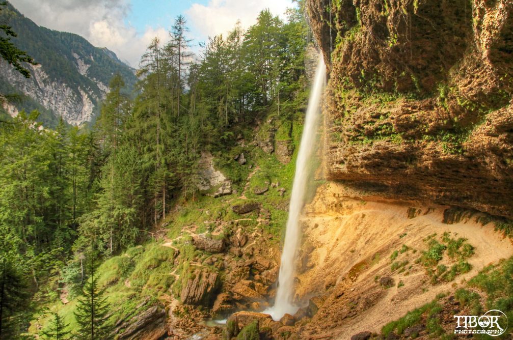 Waterfall Pericnik in the Vrata Valley in the Triglav National Park