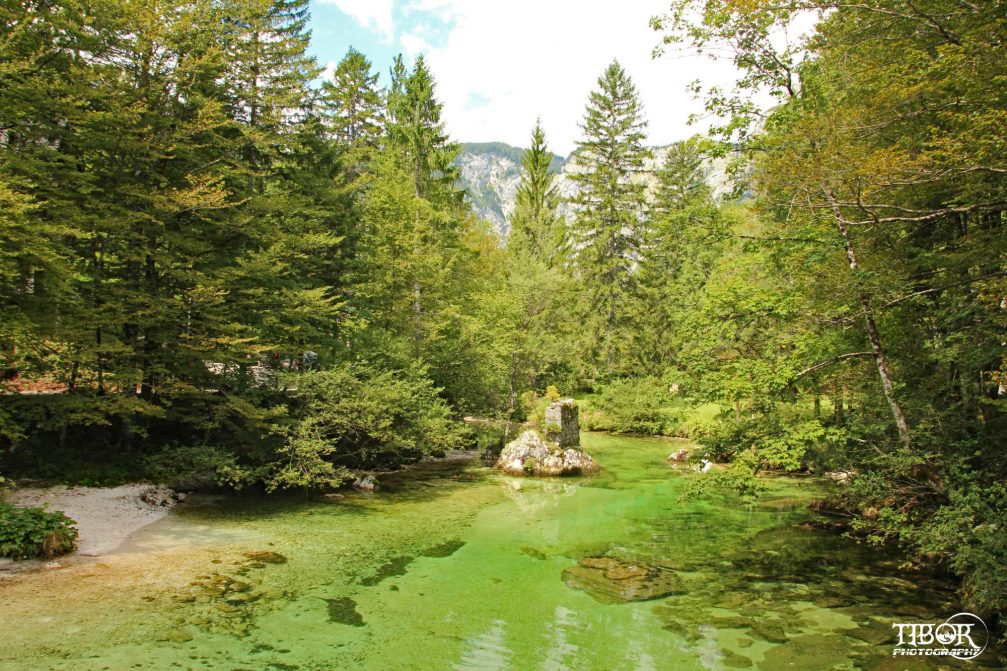 Savica River in Bohinj in the Triglav National Park