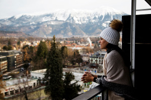 Bled lake view at Hotel Golf