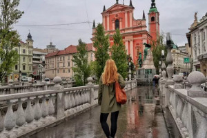 One day in Ljubljana, Slovenia