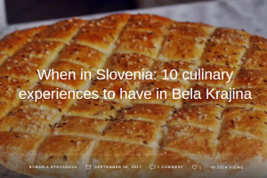 When in Slovenia, 10 culinary experiences to have in Bela Krajina