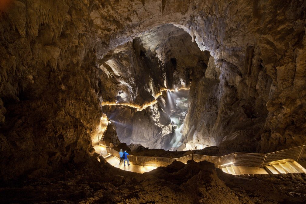 The underground world of the Skocjan Caves in Slovenia