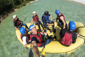 Soca rafting Slovenia, fun rafting with Eurorafting