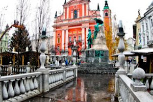 Things to do in Ljubljana Pink Church