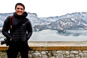 James Smith from Only By Land at Bled Castle in Slovenia