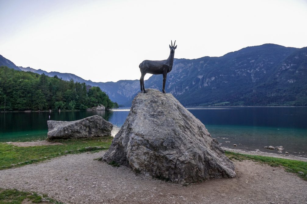 Lake Bohinj Statue of Goldhorn