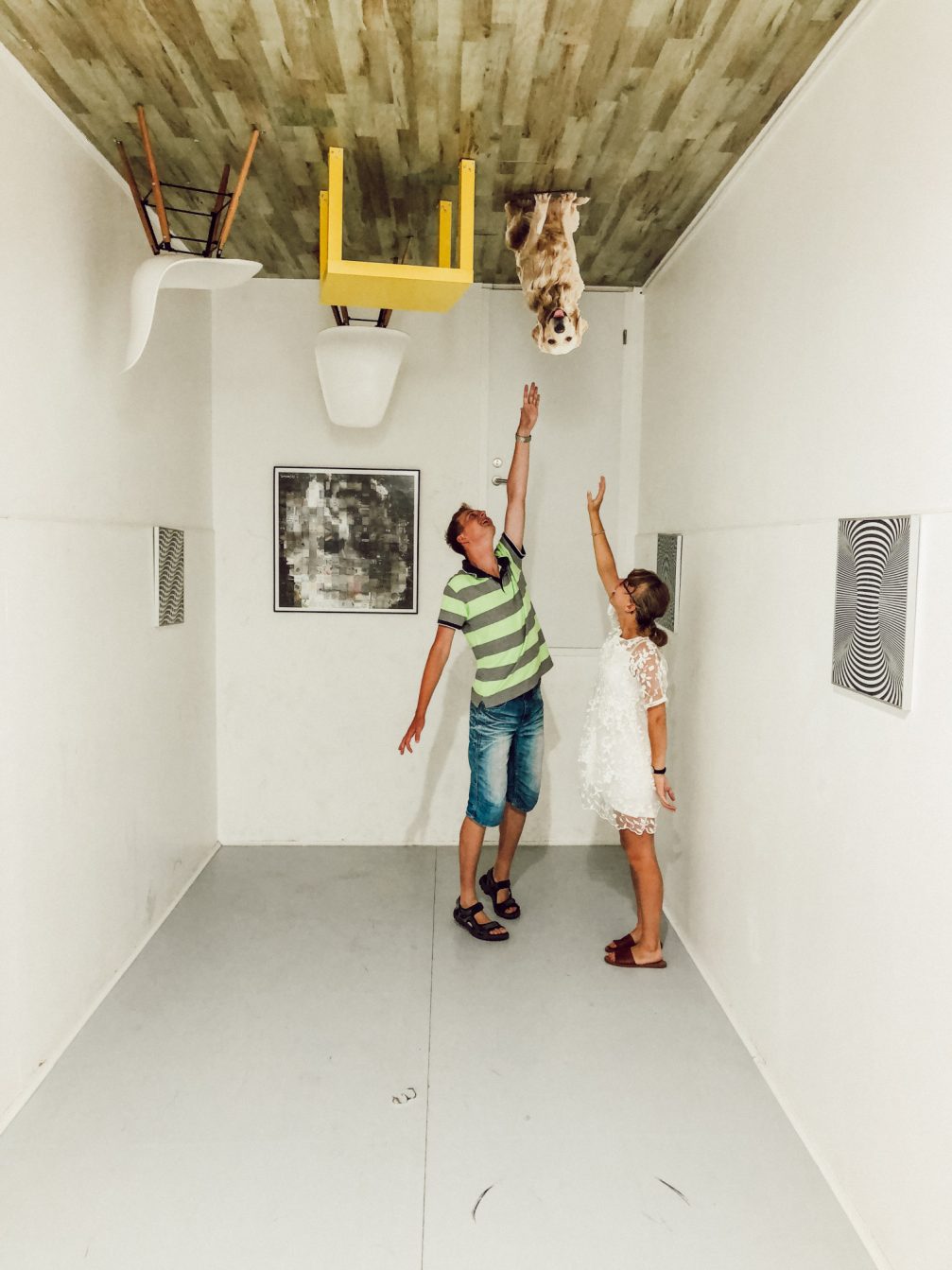 Interior of the Museum of Illusions in Ljubljana