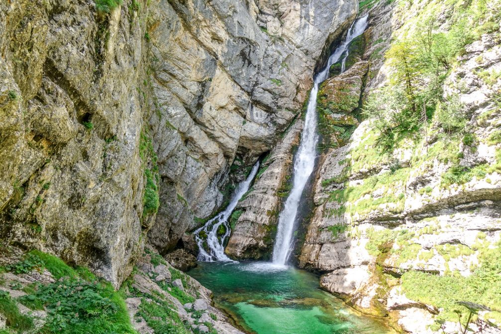 Savica Waterfall Near Lake Bohinj