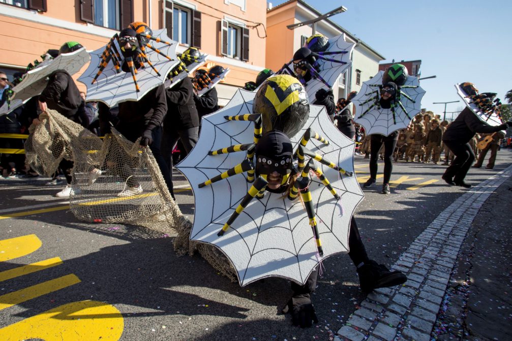 Spiders at the Istrian carnival in Koper, Slovenia
