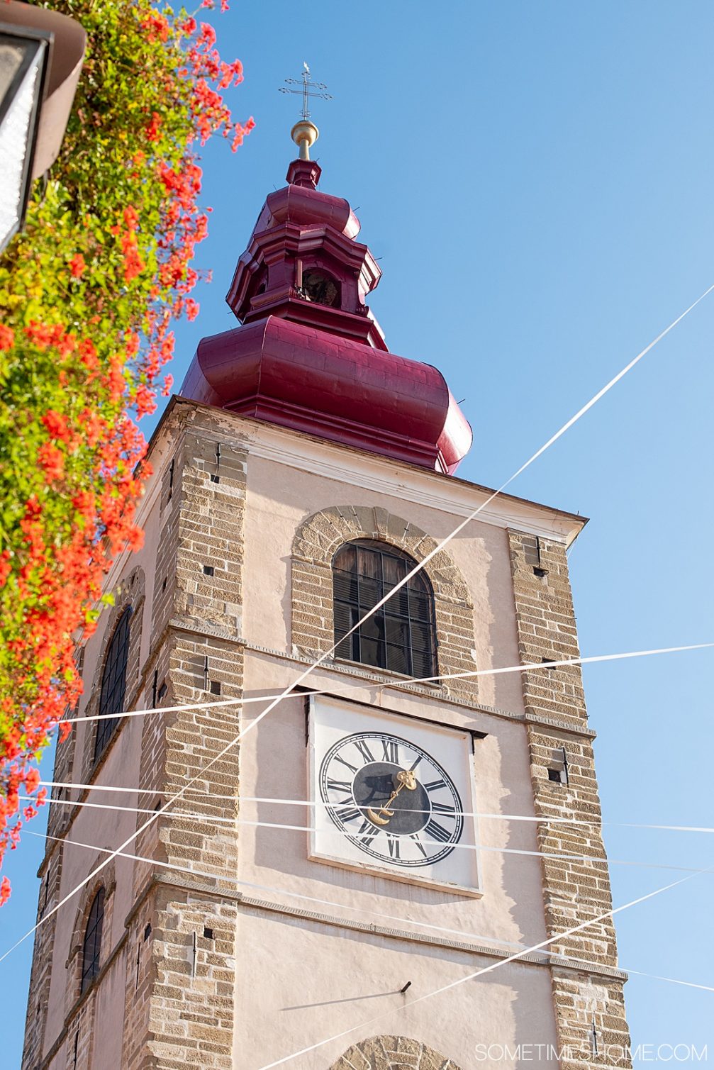 Exterior of St. George's Church in Ptuj, Slovenia