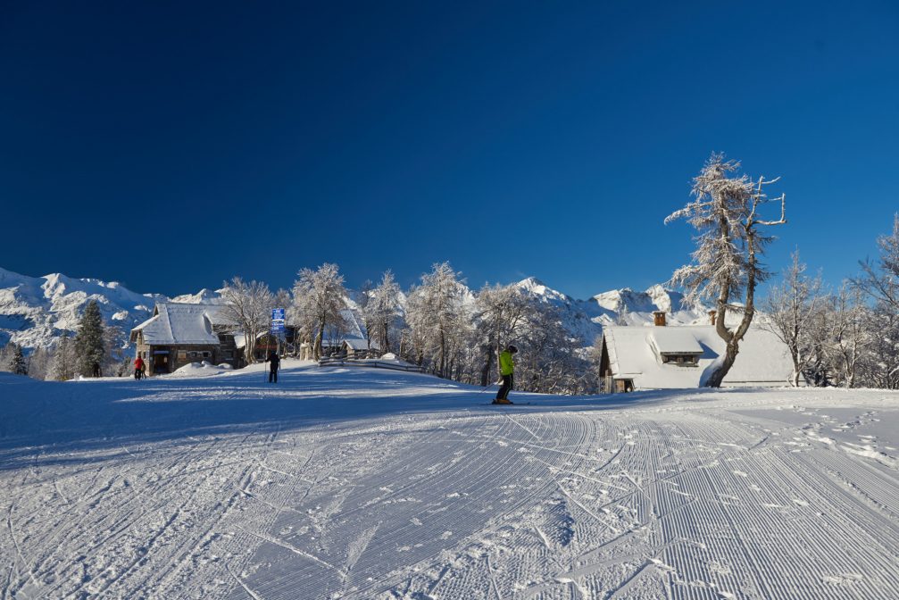 Vogel Ski Resort above Lake Bohinj, Slovenia