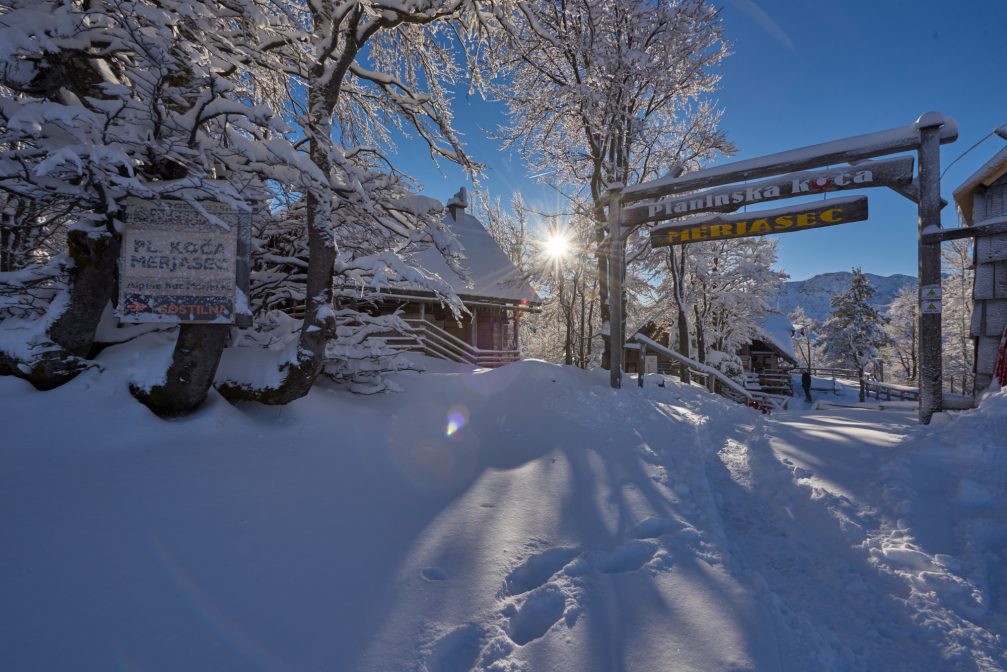 Accommodation cottages at Vogel Ski Resort in Bohinj, Slovenia