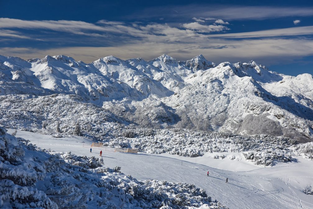 Views of the Slovenian Alps from Vogel Ski Resort in Bohinj, Slovenia